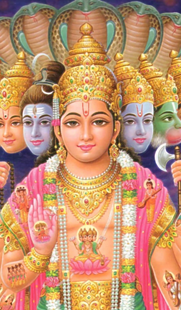 Многорукая индийская богиня