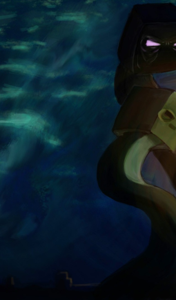 Чудовище с квадратными головами