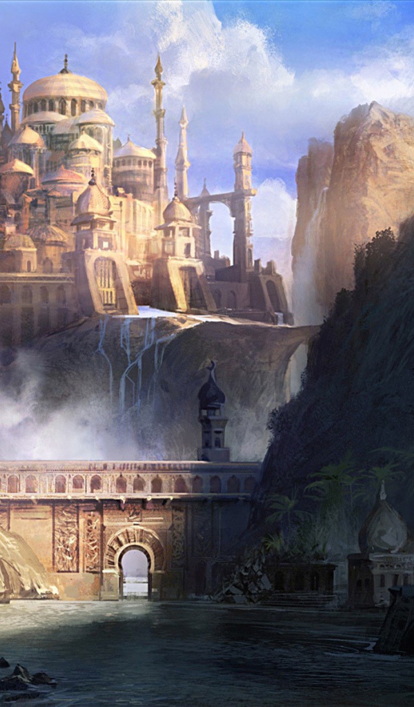 Мечеть на скале в сказочной стране