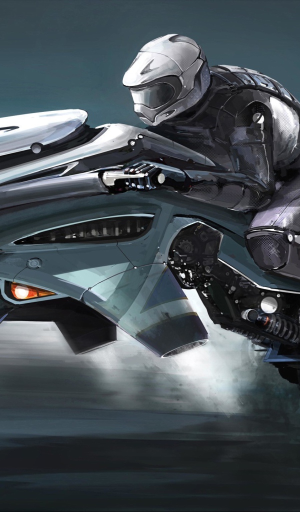 Мотоцикл на одном колесе в будущем