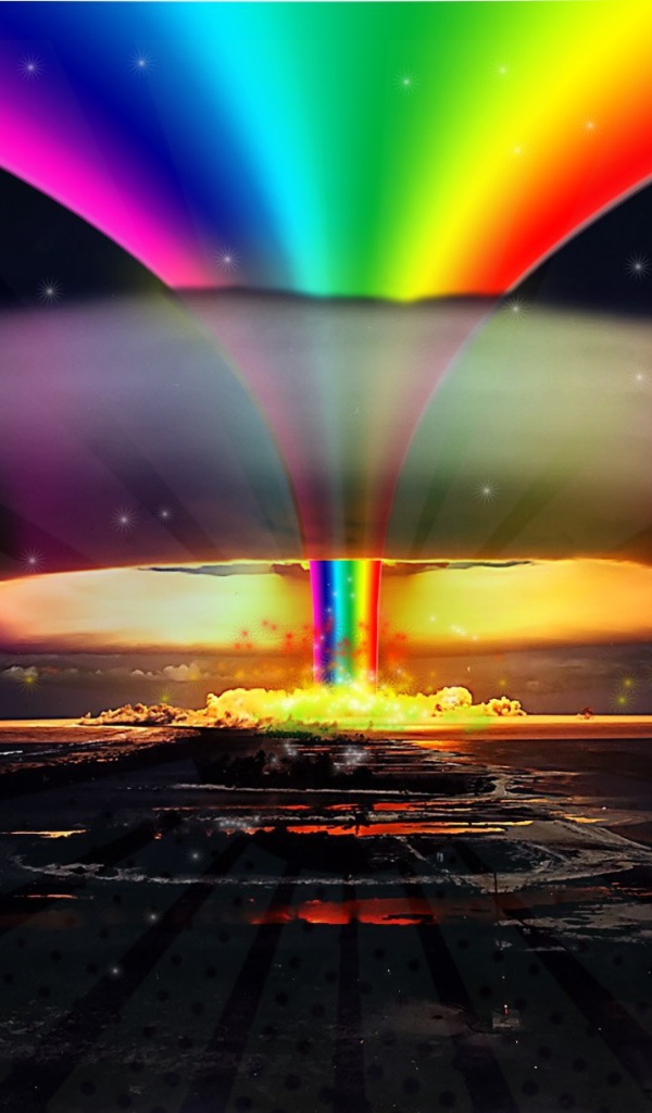 Ядерный взрыв радуга