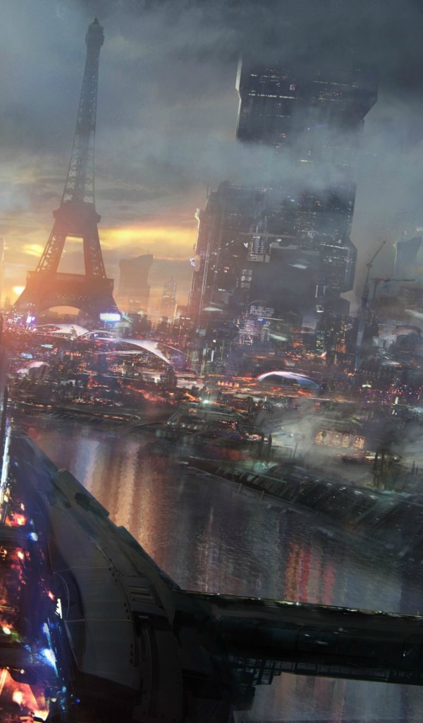 Париж в стиле киберпанк