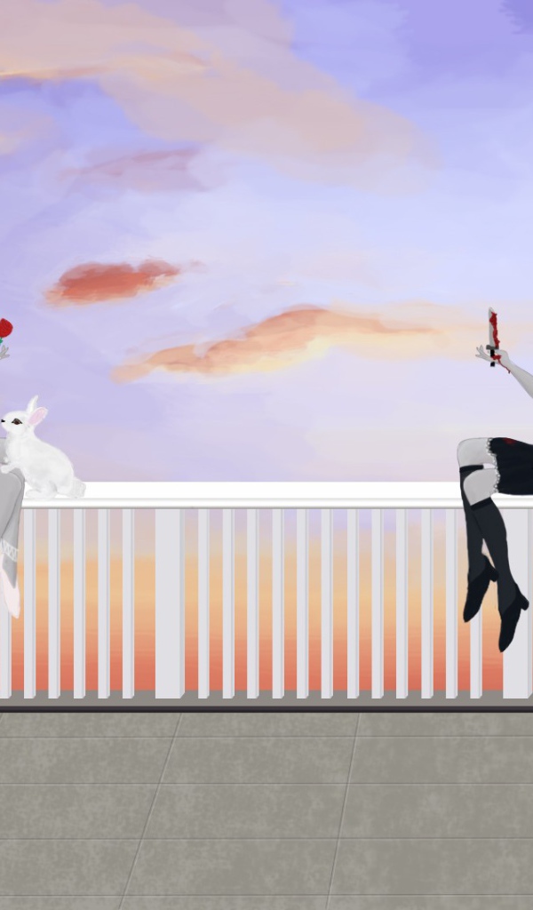 Кролик между ангелом и демоном