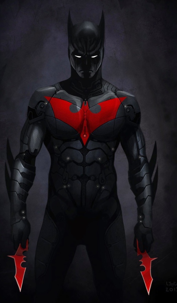 Красная летучая мышь на груди Бэтмана