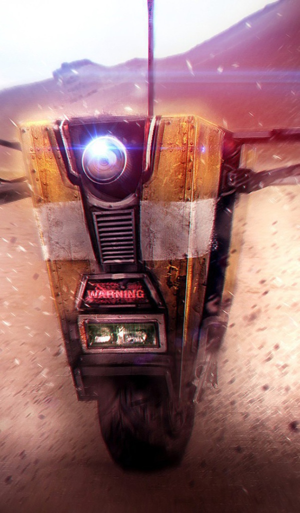 Робот на одном колесе в пустыне