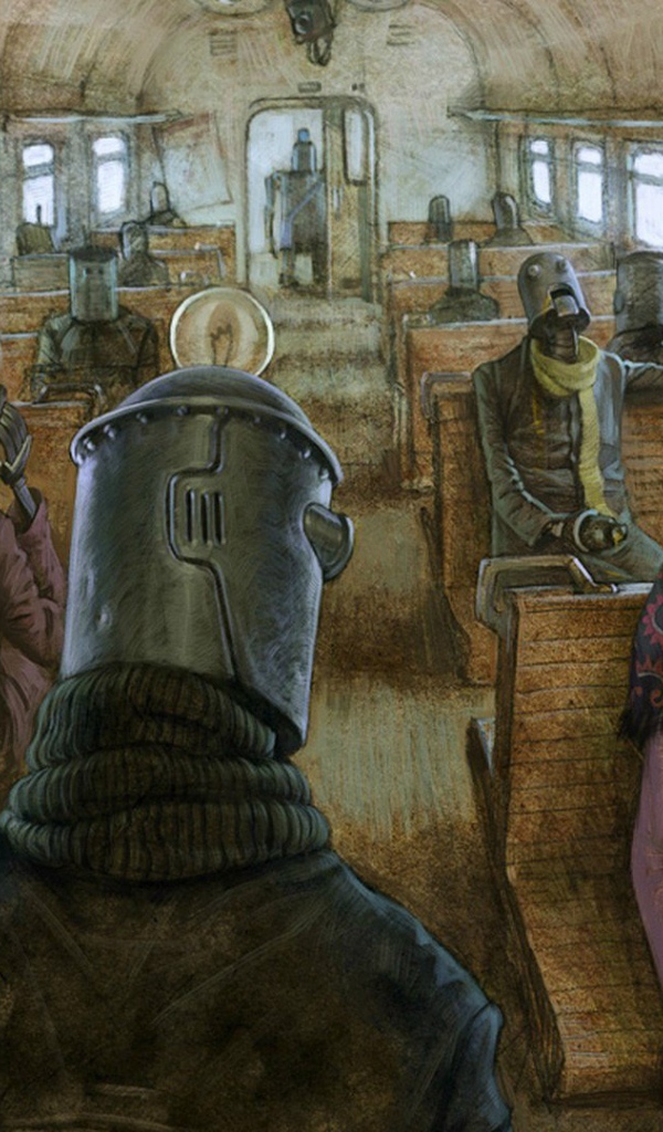 Роботы в пригородном поезде