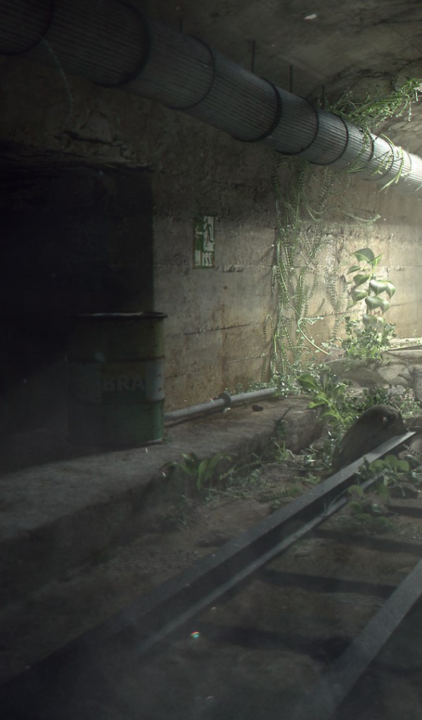 Разрушенный тоннель метро