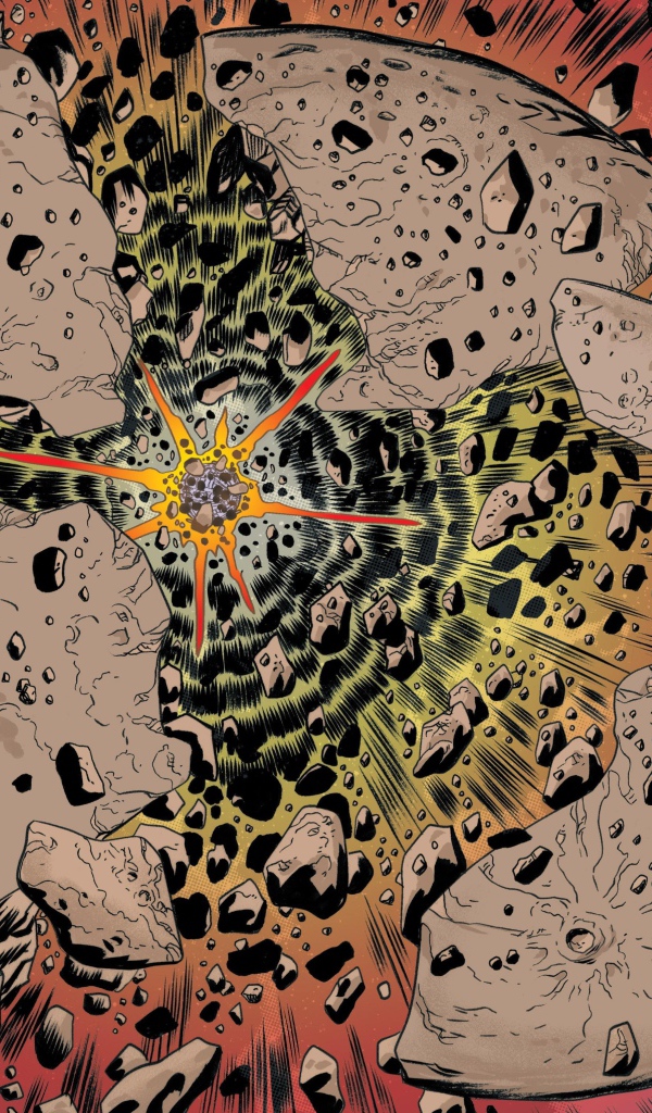 Серебряный Сёрфер у разрушенной Луны