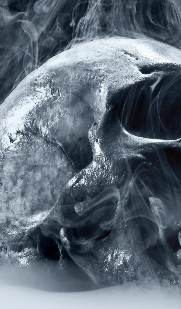 Череп в сизом дыму