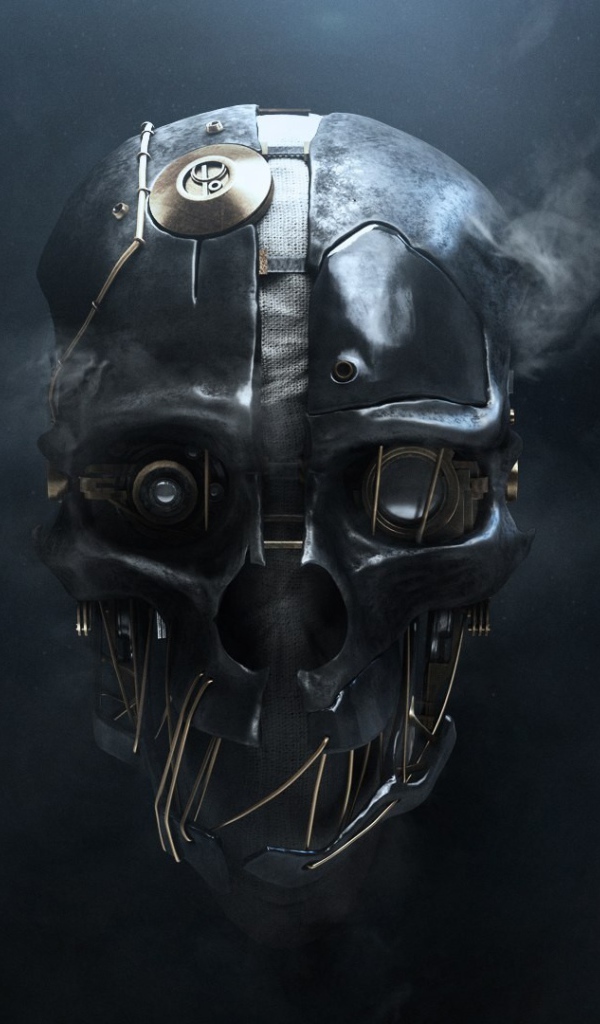 Череп робота из железа