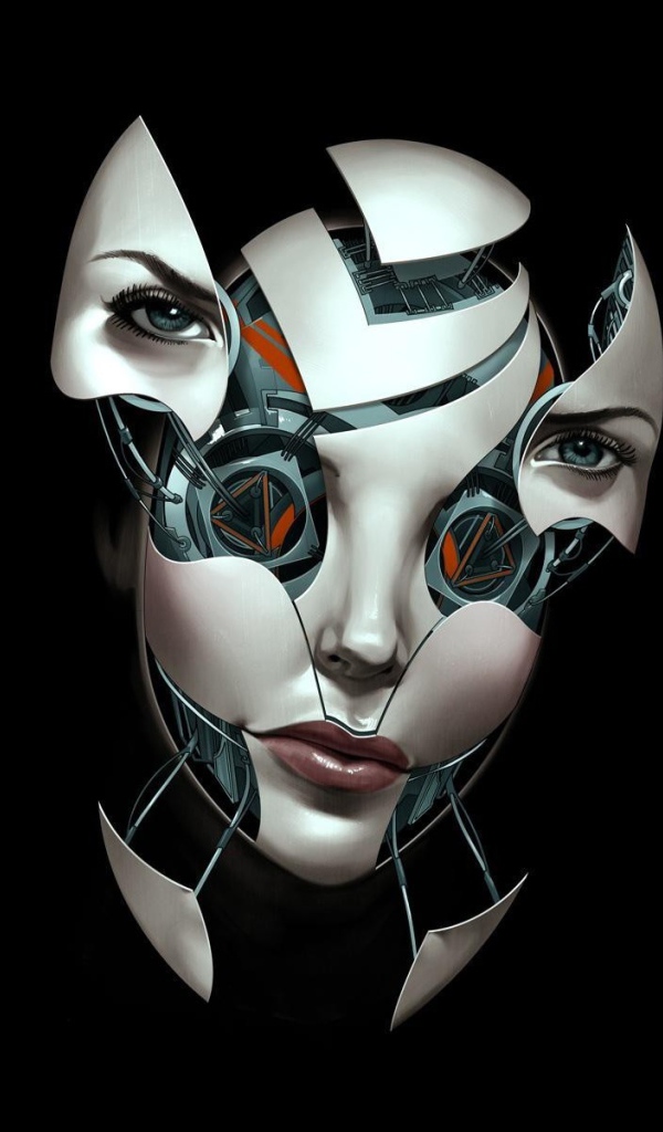 Раздвижное лицо робота