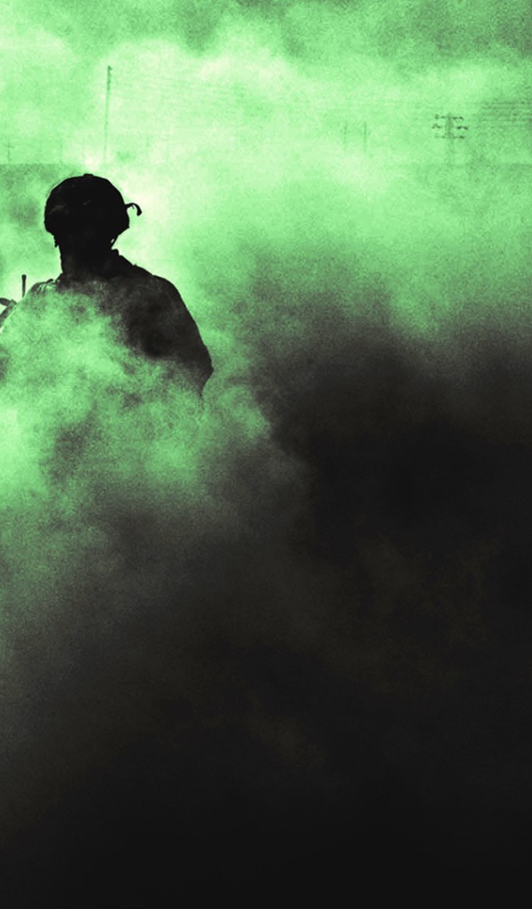 Солдаты в зеленом дыму