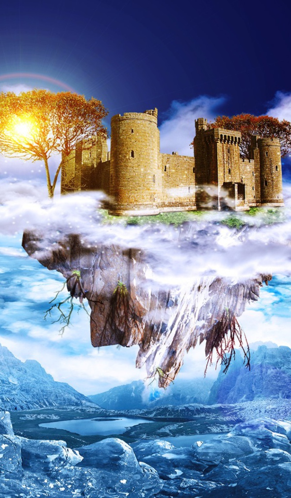 Замок на летающем острове