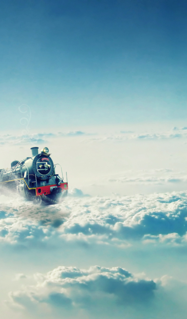 Паровоз в облаках