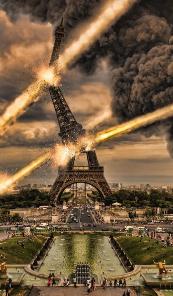 Падение метеоритов на Париж