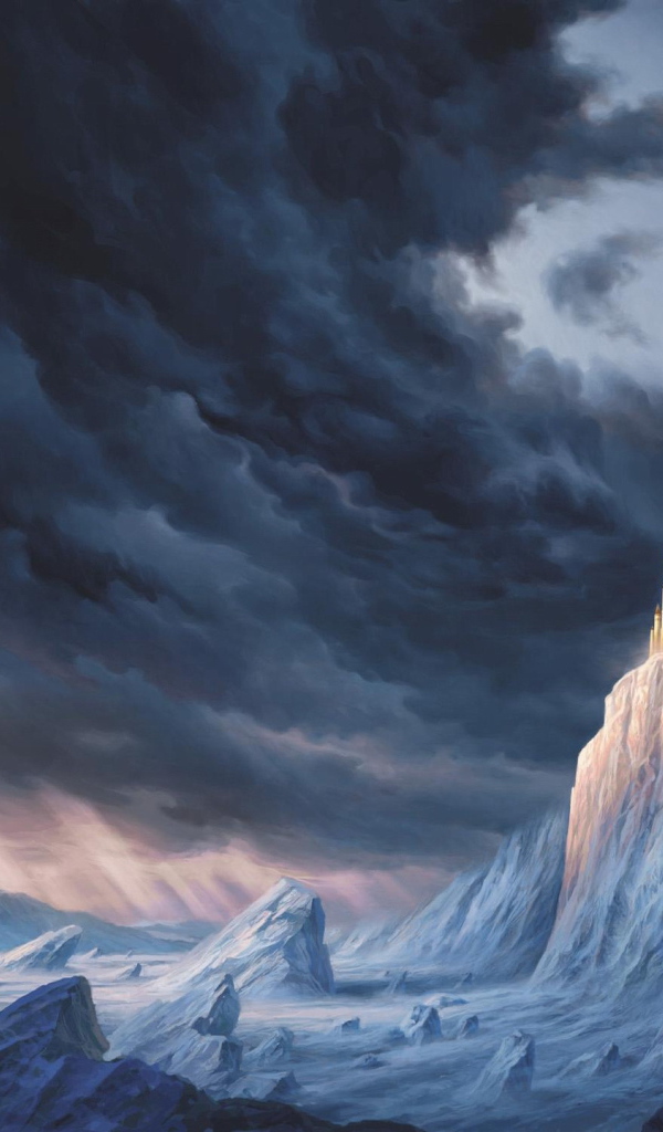 Фантастический город на белой горе