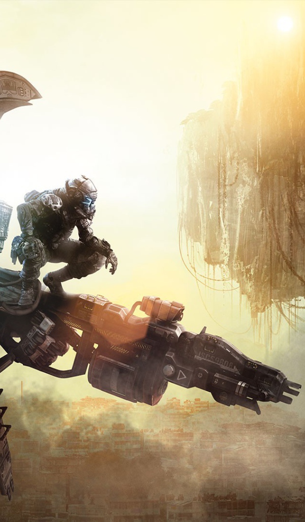 Солдат вышел из боевого робота