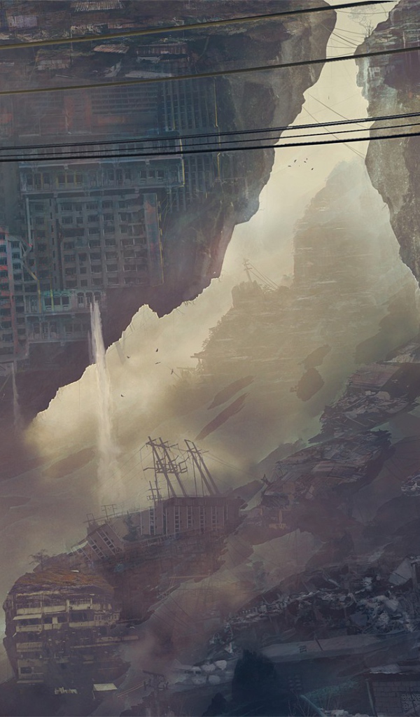 Обломки домов на летающих камнях, Kuldar Leement