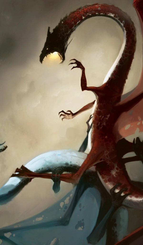 Два крылатых дракона