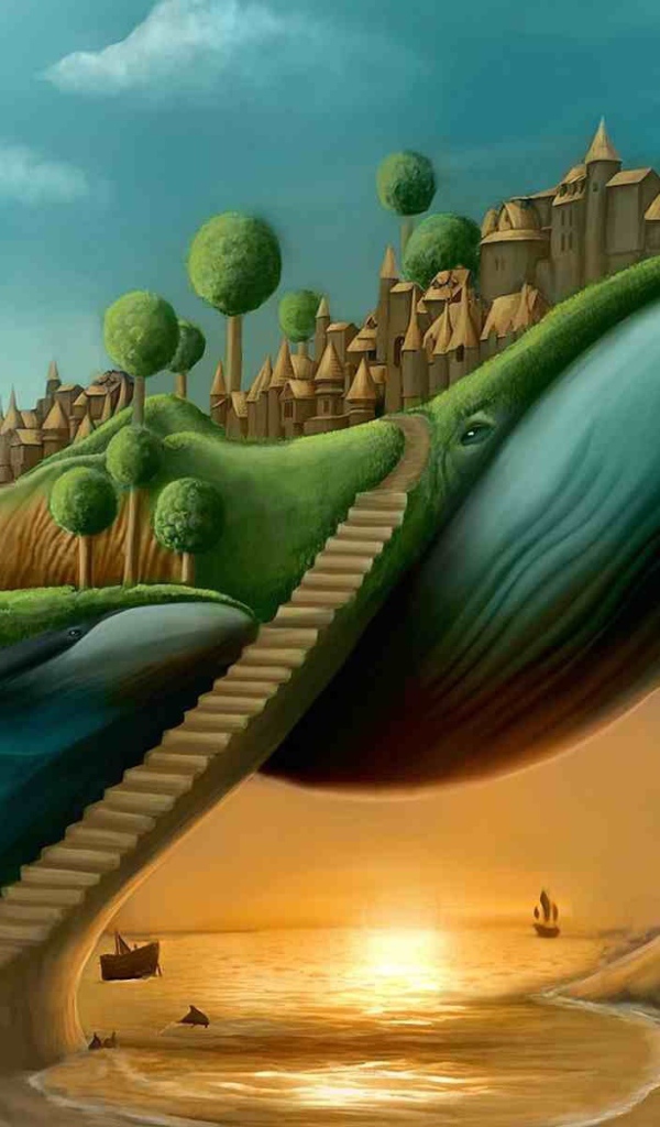 Нереальный город из песка