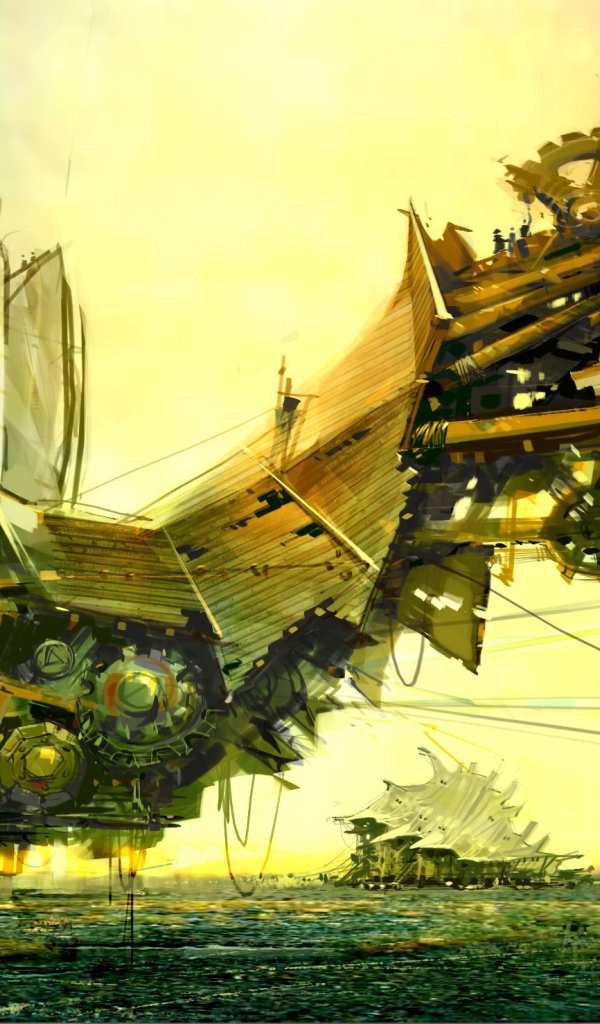 Шагающий город, стимпанк