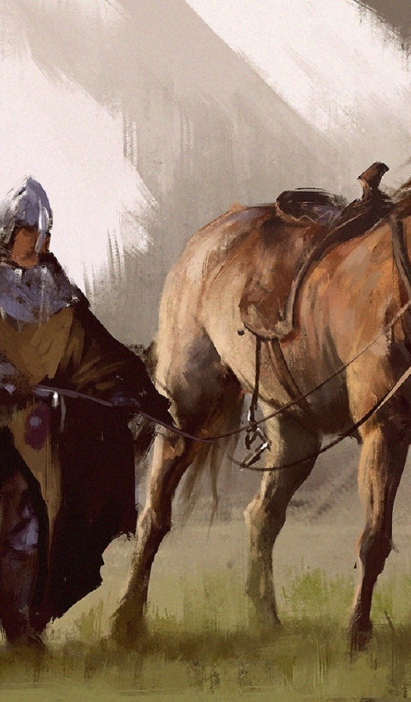 Воин со своим верным скакуном