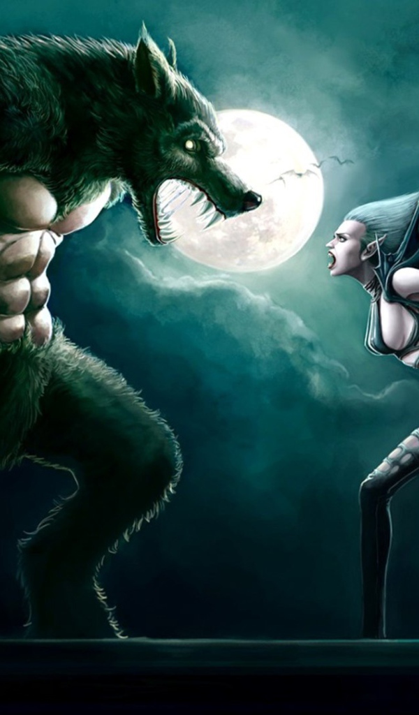 Оборотень против вампирши