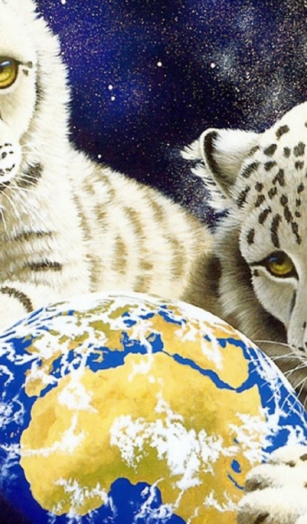 Белые тигрята берегут Землю