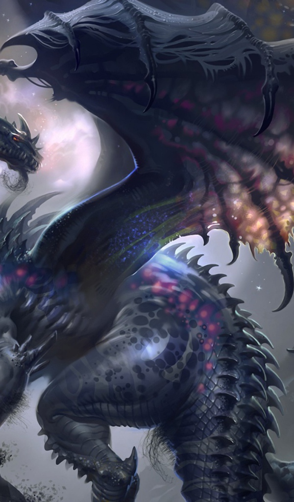 Крылатый дракон на четырех лапах