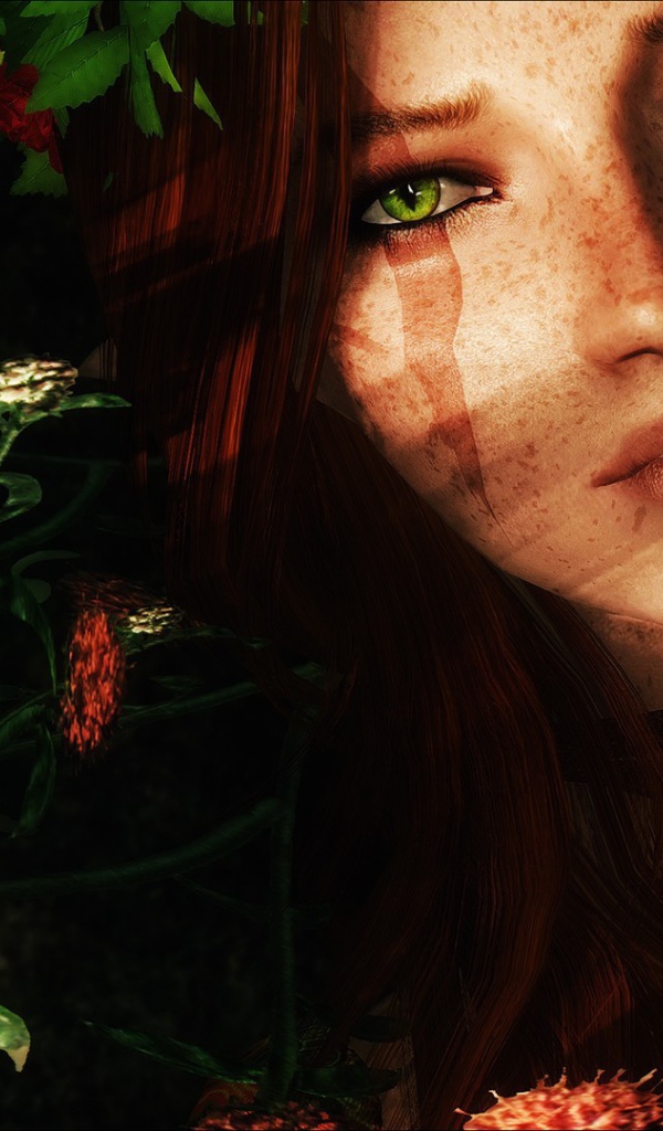 Колдунья с магическим кулоном на шее