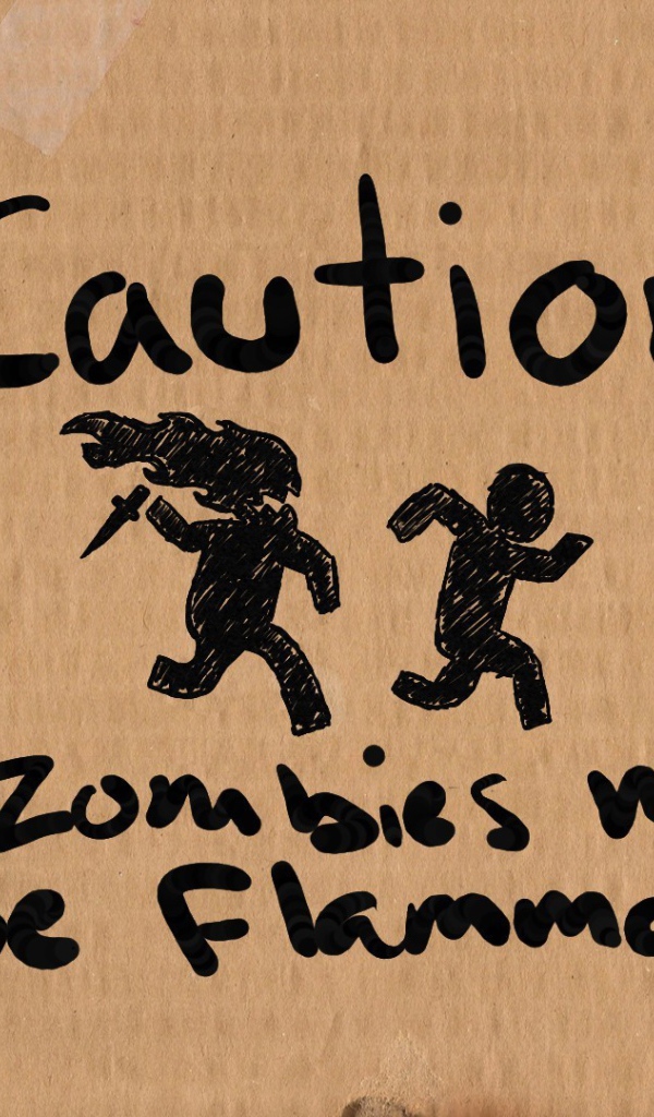 Зомби могут быть горящими