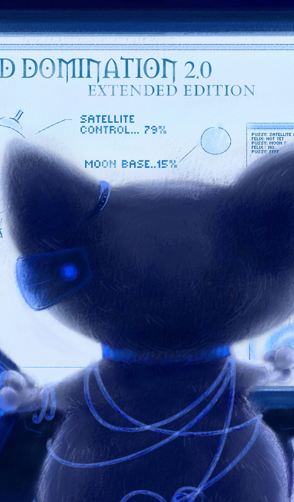 Кот около монитора