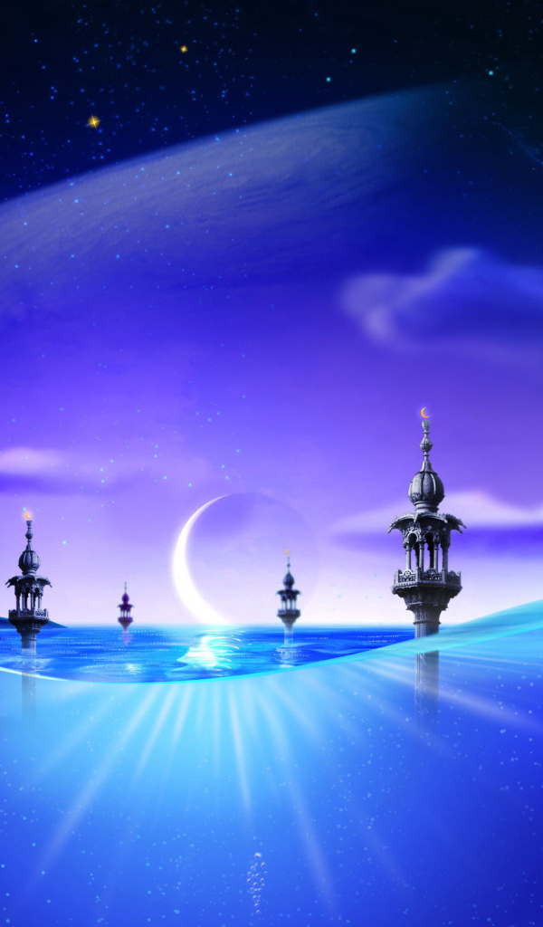 Колонны на дне океана