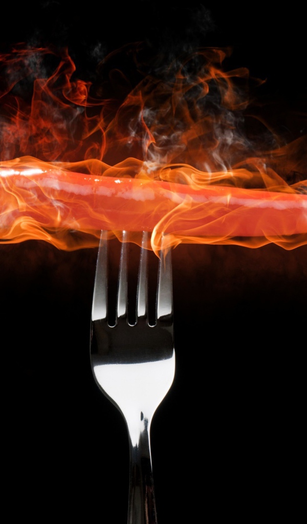 Огненный перчик на вилке