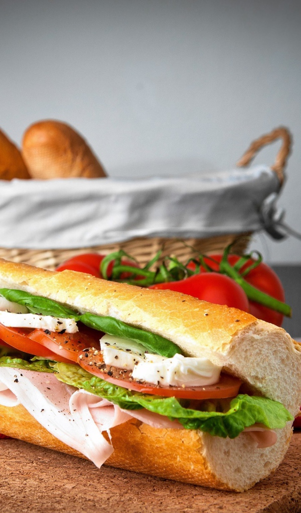 Бутерброд из багета