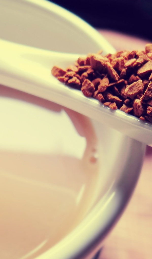 Ложка растворимого кофе