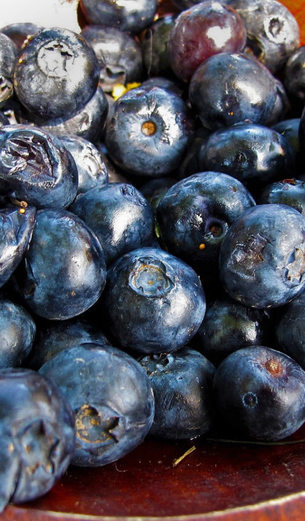 Черника на тарелке