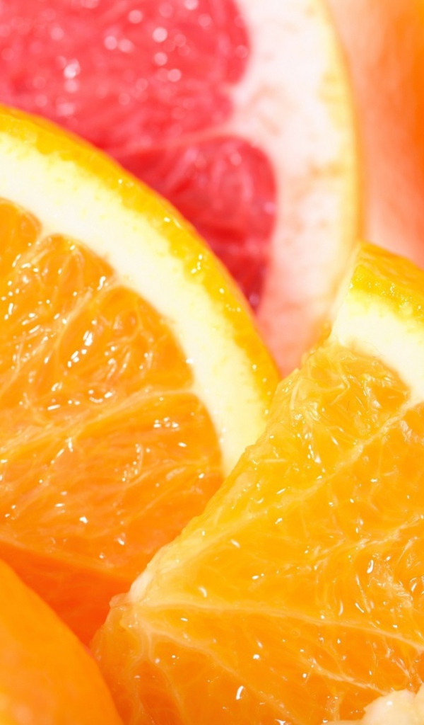 Ломтики апельсина и грейпфрута