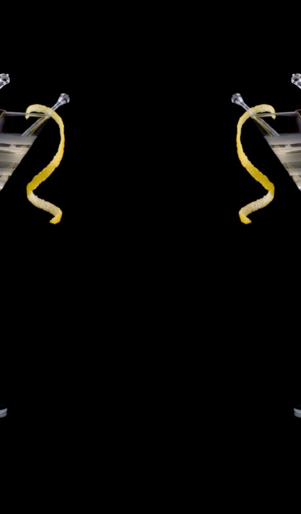 Слабоалкогольные коктейли, черный фон