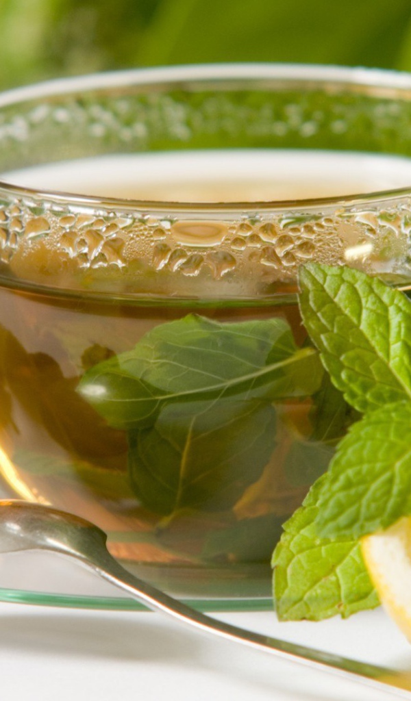 Мятный чай с лимоном