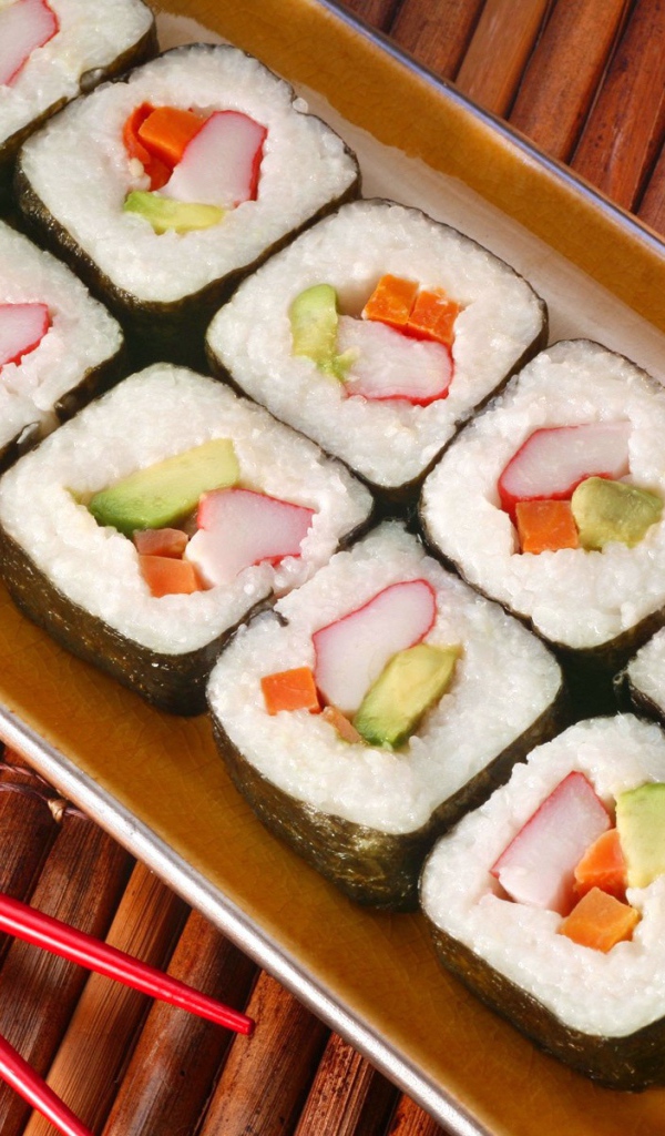 Квадратные роллы суши