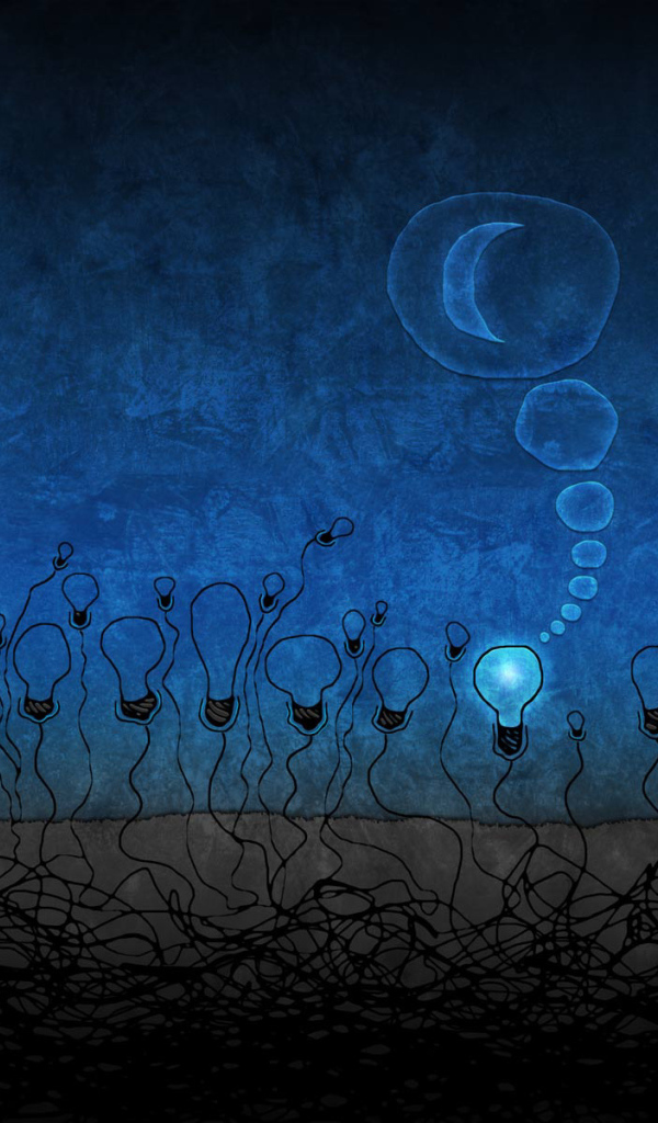 Лампочка мечтает стать луной