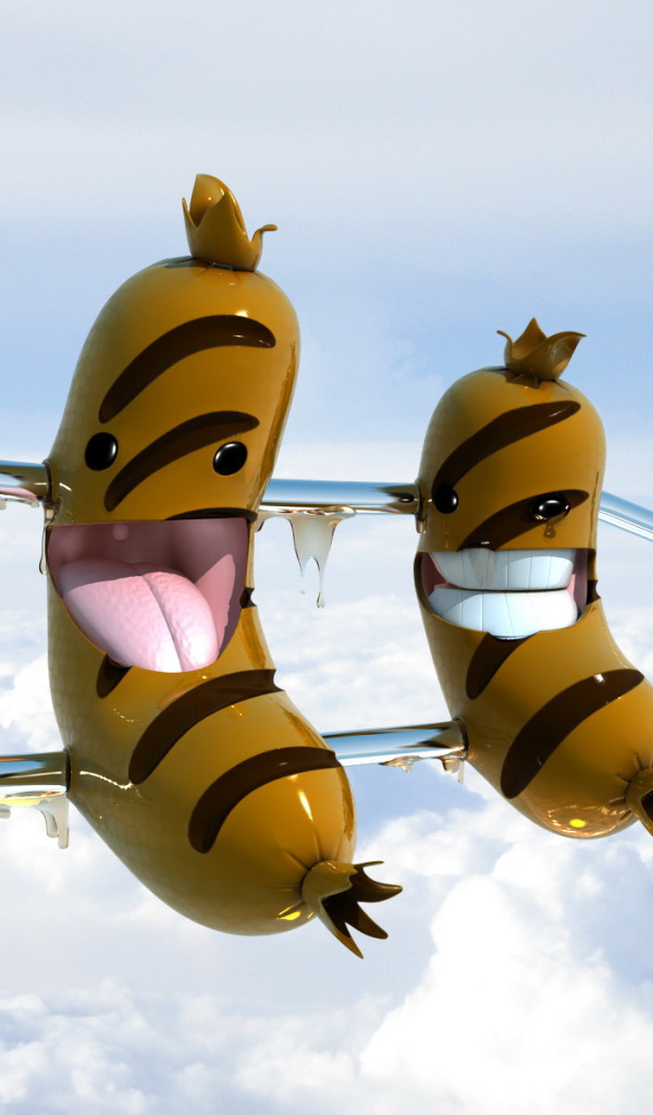 Сосиски на вилке