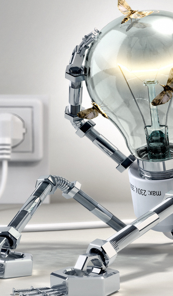 Робот лампочка