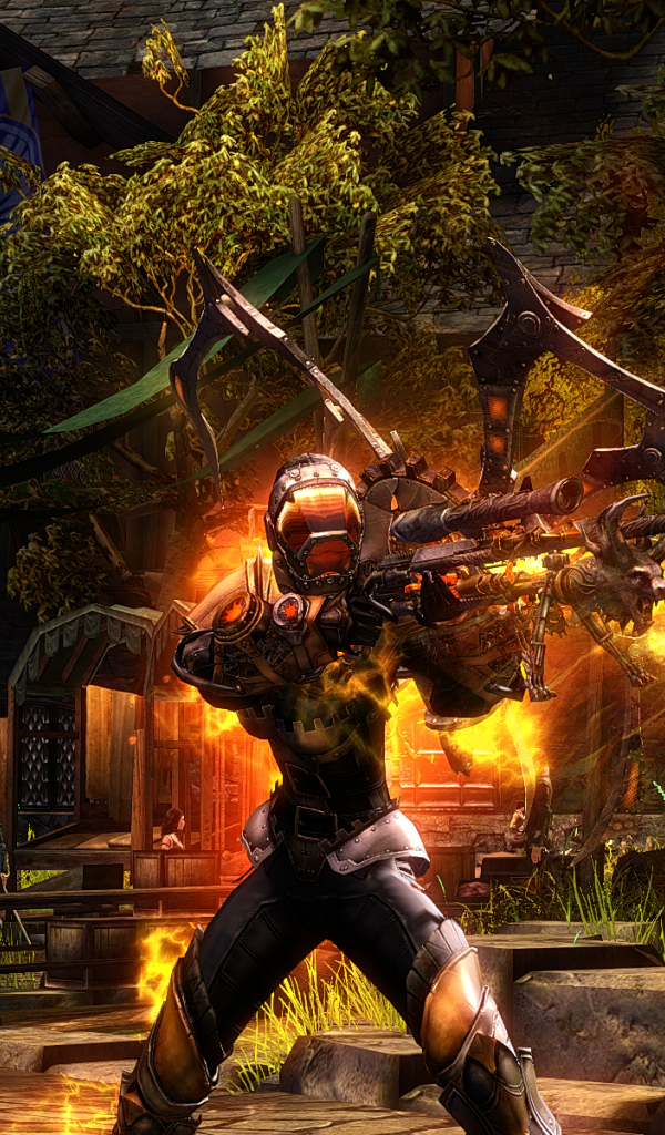 Солдат с винтовкой в игре Guild Wars 2