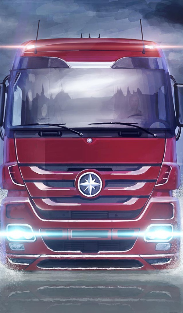 Грузовой автомобиль в игре симуляторе