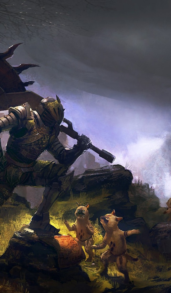 Воин с топором в игре Monster Hunter