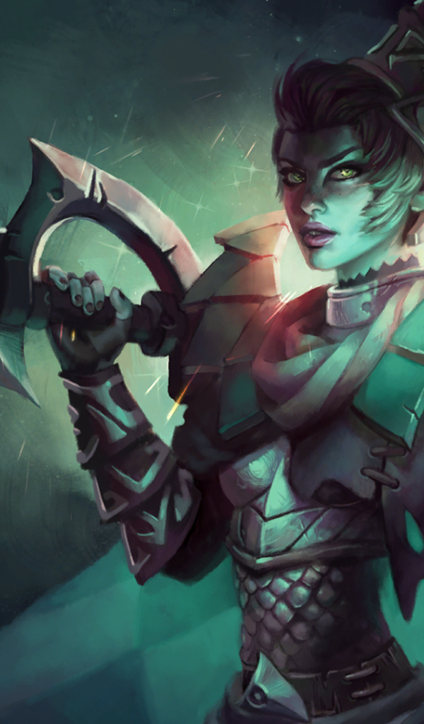 Женщина солдат с большим мечом, игра Dota 2
