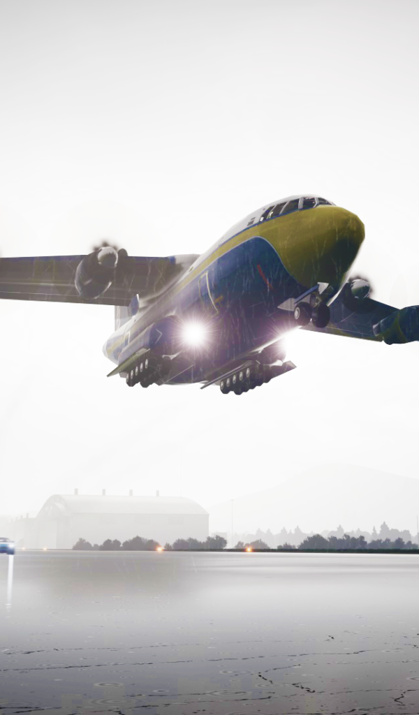 Самолет над гоночной трассой в игре Forza Horizon