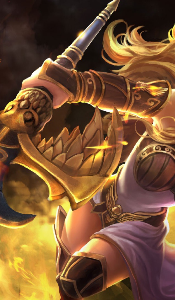 Афина с копьем, игра Smite